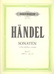 Sonaten Band 1 : für Violine -Georg Friedrich Händel (George Frederic Handel)