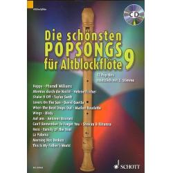 Die schönsten Popsongs für Altblockflöte Band 9 (+CD) -Diverse / Arr.Uwe Bye