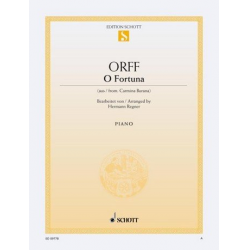 O Fortuna : für Klavier leicht -Carl Orff / Arr.Hermann Regner