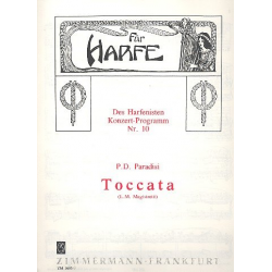 Toccata : für Harfe -Pietro Domenico Paradisi