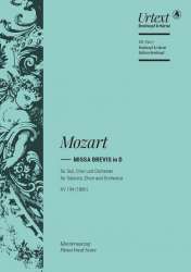 Missa brevis D-Dur KV194 : -Wolfgang Amadeus Mozart / Arr.Franz Beyer