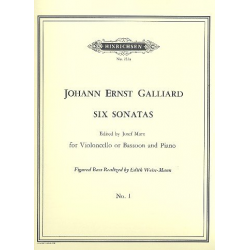 Sonata a minor no.1 : for violoncello -Johann Ernst Galliard