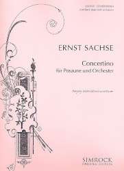 Concertino B-Dur -  Klavierauszug mit Solostimme - Posaune (Bass-Schlüssel) -Ernst Sachse / Arr.Arno Hansen