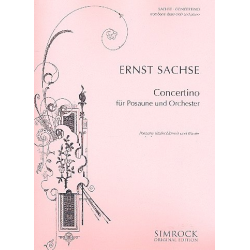 Concertino B-Dur -  Klavierauszug mit Solostimme - Posaune (Bass-Schlüssel) -Ernst Sachse / Arr.Arno Hansen