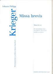 Missa brevis : für gem Chor, -Johann Philipp Krieger