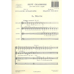 Marie : pour choeur mixte a cappella -Francis Poulenc