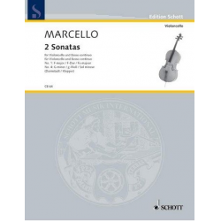 2 Sonaten : für Violoncello und Klavier -Benedetto Marcello