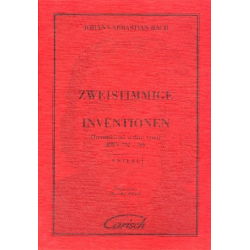 Zweistimmige Inventionen BWV772-786 : -Johann Sebastian Bach