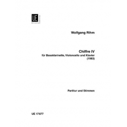 Chiffre 4 : für Baßklarinette, -Wolfgang Rihm