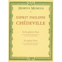 6 galante Duos : für 2 gleiche -Esprit Philippe Chèdeville