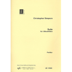 Suite : for 3 recorders (SSAt/SST) -Christopher Simpson