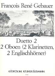 Duett Nr.2 : für 2 Oboen - Francois Rene Gebauer