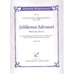 Jubilemus salvatori : -Johann Georg Albrechtsberger