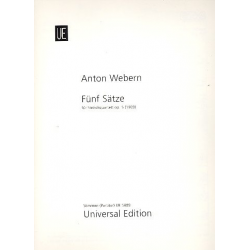 5 Sätze op.5 : für -Anton von Webern