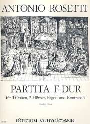 Partita F-Dur : für 3 Oboen, -Francesco Antonio Rosetti (Rößler)