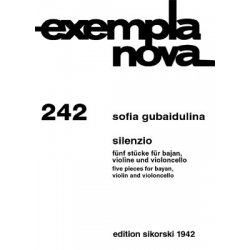 5 Stücke  : für Bajan, Violine -Sofia Gubaidulina