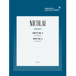 Duett Nr.2 für 2 Hörner -Otto Nicolai / Arr.Kurt Janetzky