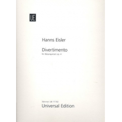 Divertimento op.4 : für Flöte, -Hanns Eisler