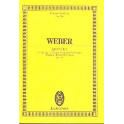 Quintett B-Dur op.34 : für -Carl Maria von Weber