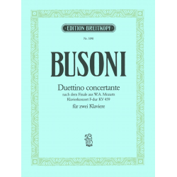 Duettino concertante nach Mozart : -Ferruccio Busoni