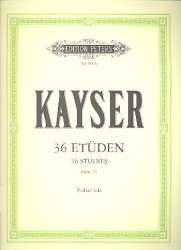 36 Etüden op.20 : für Violine -Heinrich Ernst Kayser