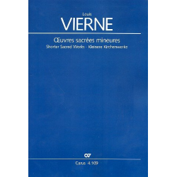 Oeuvres sacrées mineures : für Soli (ST) - Louis Victor Jules Vierne