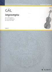 Impromptu : für Viola und Klavier -Hans Gal