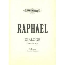 Dialoge Band 2 : für 2 Violinen -Günter Albert Rudolf Raphael