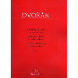 Romantische Stücke op.75 : für Violine -Antonin Dvorak