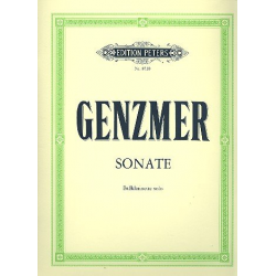 Sonate : für Baßklarinette solo -Harald Genzmer