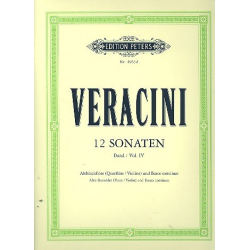 12 Sonaten Band 4 (Nr.10-12) : fuer -Antonio Veracini