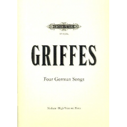 4 German Songs : for voice and piano -Charles Tomlinson Griffes