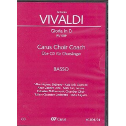 Gloria D-Dur RV589 - Chorstimme Bass : -Antonio Vivaldi