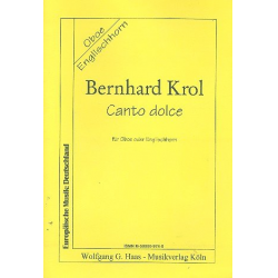 Canto dolce : für Oboe - Bernhard Krol
