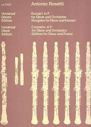 Konzert f-Moll  für Oboe und Orchester : -Francesco Antonio Rosetti (Rößler)