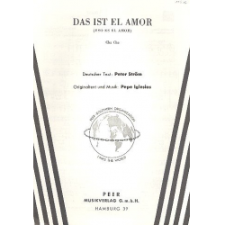 Das ist El amor : Einzelausgabe für -Pepe Iglesias