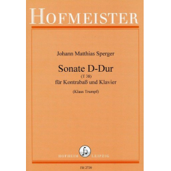 Sonate D-Dur : für Kontrabaß -Johann Mathias Sperger