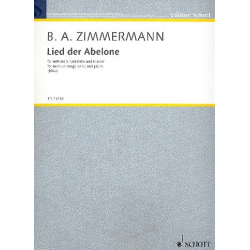 Lied der Abelone : für Gesang (mittel) -Bernd Alois Zimmermann