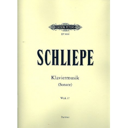 Klaviermusik op.37 : Klaviermusik -Schliepe Ernst