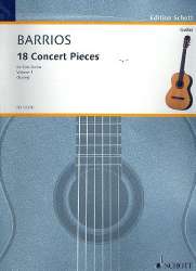 18 concert pieces vol.1 : for solo guitar -Agustín Barrios Mangoré