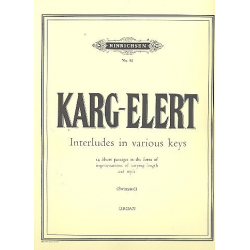 14 Interludes in all keys : -Sigfrid Karg-Elert