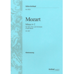 Missa brevis C-Dur KV257 : für Soli, -Wolfgang Amadeus Mozart / Arr.Franz Beyer