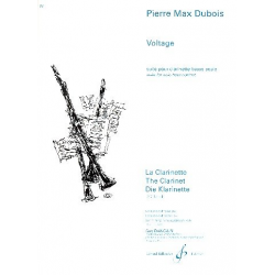 Voltage : pour clarinette basse -Pierre Max Dubois