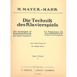 Die Technik des Klavierspiels Band 1 -Moritz Mayer-Mahr
