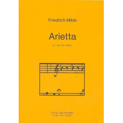 Arietta : für 4 Klarinetten -Friedrich Milde