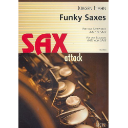 Funky Saxes für 4 Saxophone -Jürgen Hahn