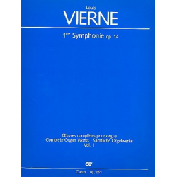 Sinfonie Nr.1 op.14 : für Orgel - Louis Victor Jules Vierne