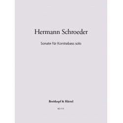 Sonate : für Kontrabaß solo - Hermann Schroeder