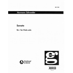 Sonate für Viola solo - Hermann Schroeder