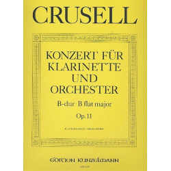 Konzert B-Dur op.11 für Klarinette -Bernhard Henrik Crusell
